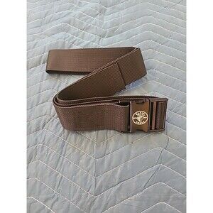 Klein Tools General Purpose Black Nylon Knit Belt Large  Metal Buckle Tools Work